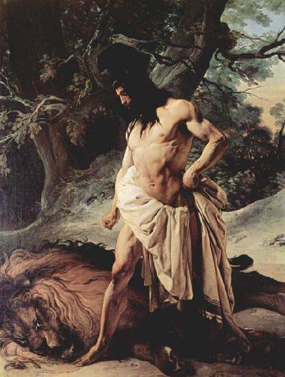 Francesco Hayez Samson and the Lion France oil painting art